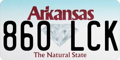 AR license plate 860LCK