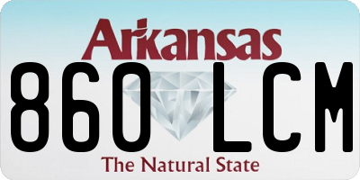 AR license plate 860LCM