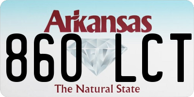 AR license plate 860LCT