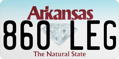 AR license plate 860LEG