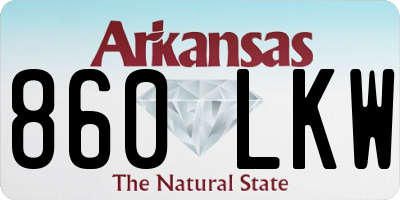 AR license plate 860LKW
