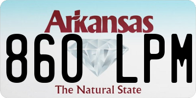 AR license plate 860LPM