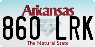 AR license plate 860LRK