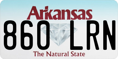 AR license plate 860LRN