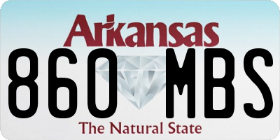 AR license plate 860MBS