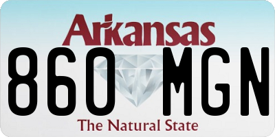 AR license plate 860MGN