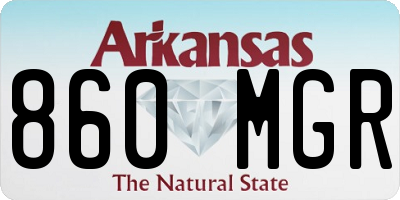AR license plate 860MGR