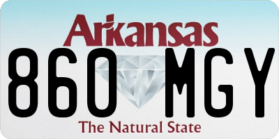 AR license plate 860MGY