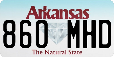 AR license plate 860MHD