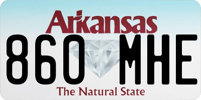 AR license plate 860MHE