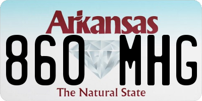 AR license plate 860MHG