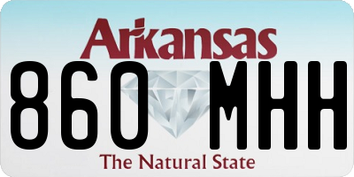 AR license plate 860MHH