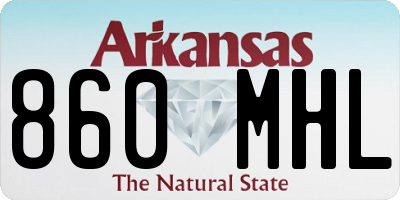 AR license plate 860MHL