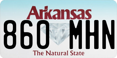 AR license plate 860MHN