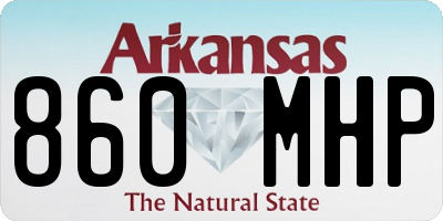 AR license plate 860MHP