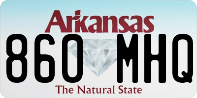 AR license plate 860MHQ
