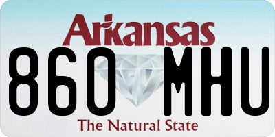 AR license plate 860MHU