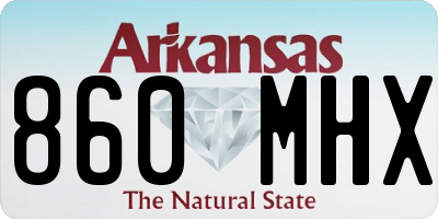 AR license plate 860MHX
