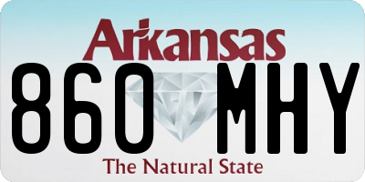 AR license plate 860MHY