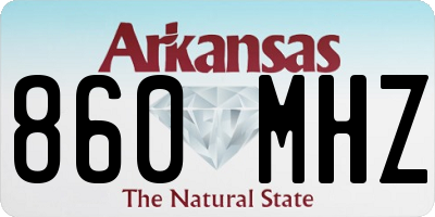 AR license plate 860MHZ