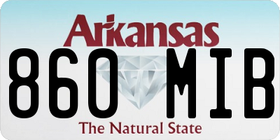 AR license plate 860MIB