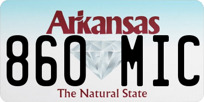 AR license plate 860MIC