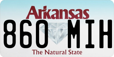 AR license plate 860MIH