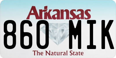 AR license plate 860MIK