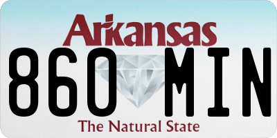 AR license plate 860MIN