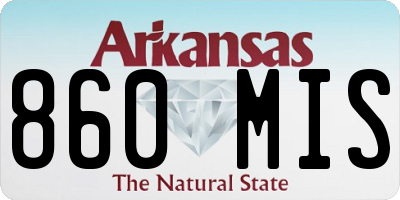 AR license plate 860MIS