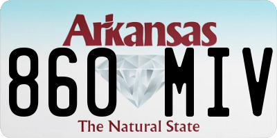 AR license plate 860MIV