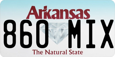 AR license plate 860MIX