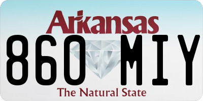 AR license plate 860MIY
