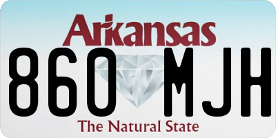 AR license plate 860MJH