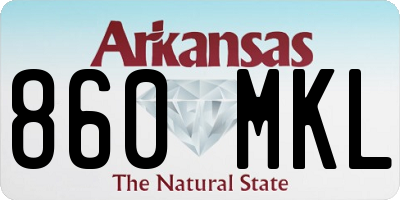 AR license plate 860MKL
