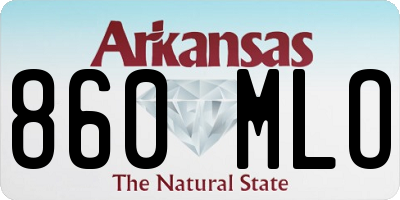 AR license plate 860MLO