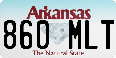 AR license plate 860MLT