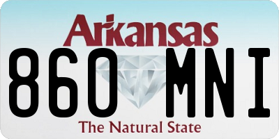 AR license plate 860MNI