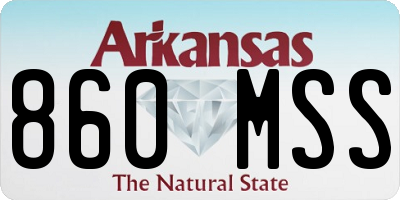 AR license plate 860MSS