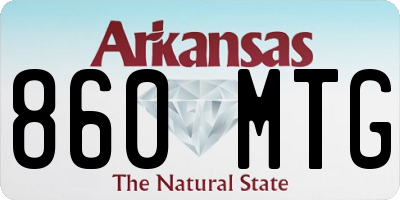 AR license plate 860MTG
