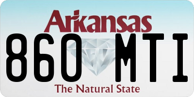 AR license plate 860MTI