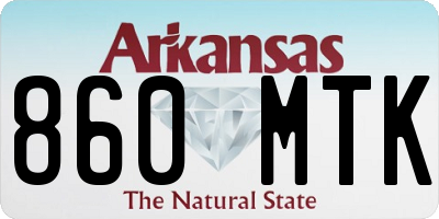 AR license plate 860MTK