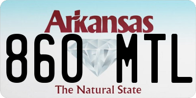 AR license plate 860MTL