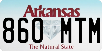 AR license plate 860MTM