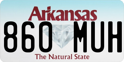 AR license plate 860MUH