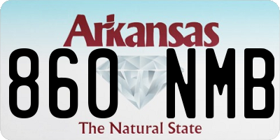 AR license plate 860NMB