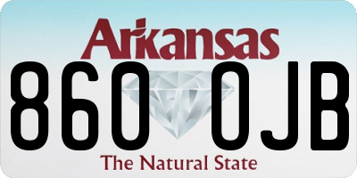 AR license plate 860OJB