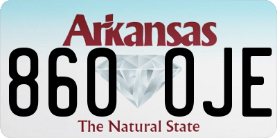 AR license plate 860OJE