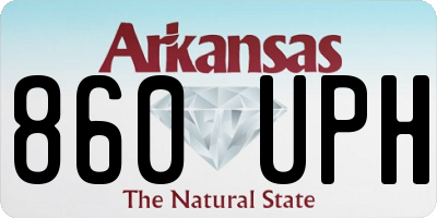 AR license plate 860UPH