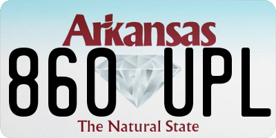 AR license plate 860UPL